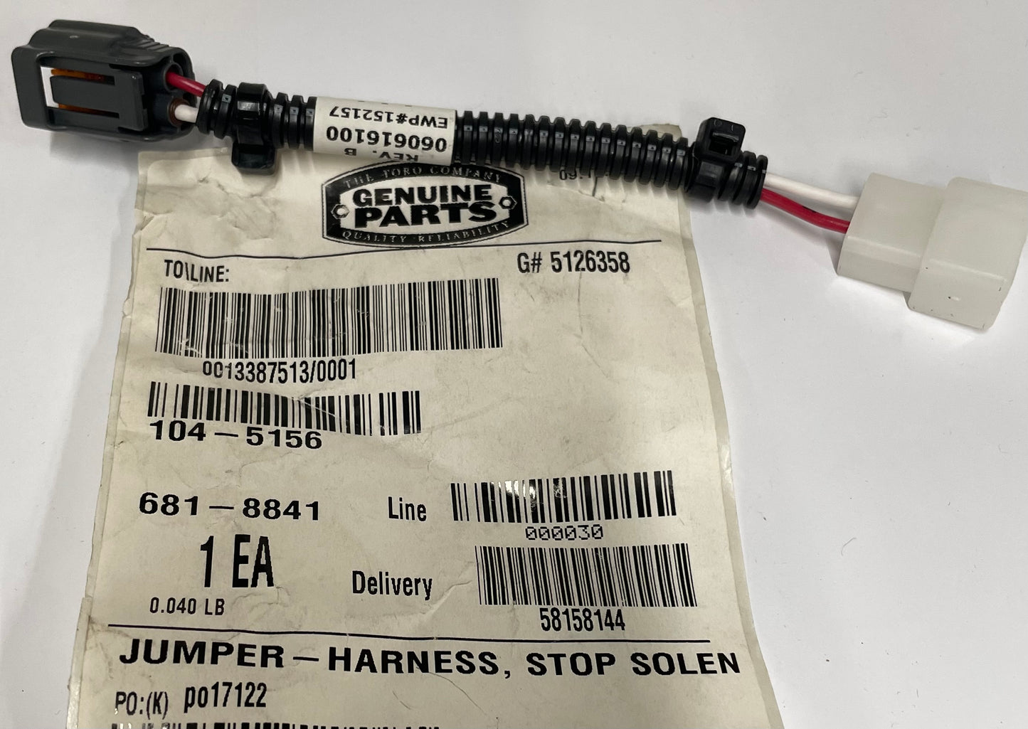 104-5156 Harness Jumper